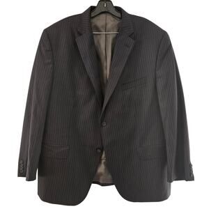 Cremieux Denver pinstripe Loro Piana 100% wool blazer 46S